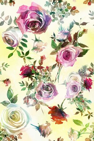 水彩印花华亿平台图片