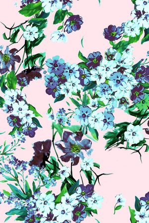 手绘印花华亿平台图片