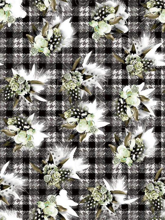 时尚花卉印花华亿平台图片