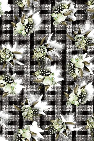 时尚花卉印花华亿平台图片