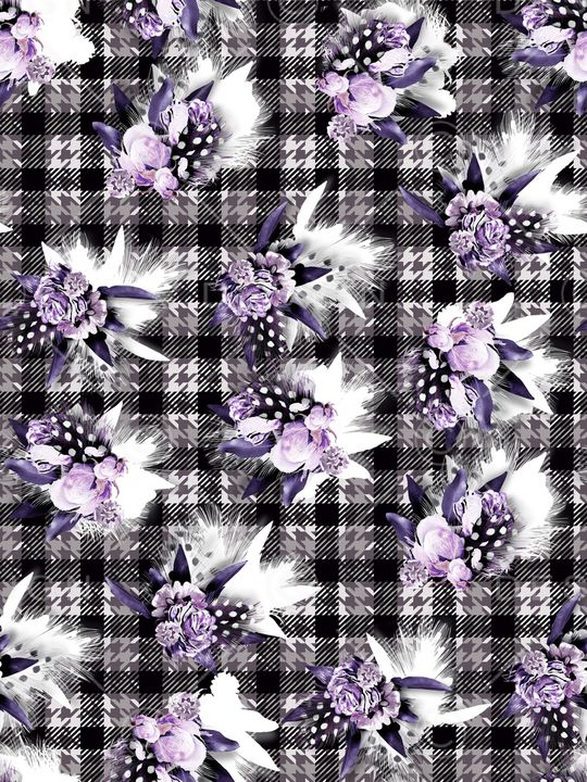 时尚花卉印花华亿平台图片