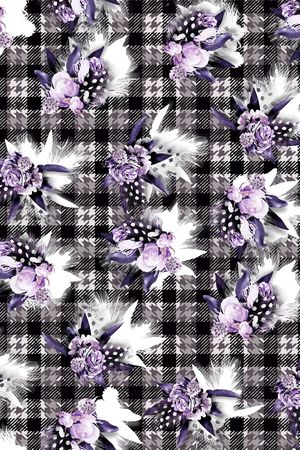 时尚花卉印花华亿平台图片