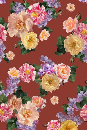 油画花卉印花华亿平台图片