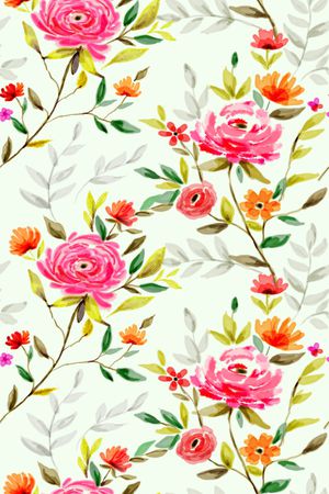 花卉植物印花华亿平台图片