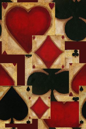 扑克印花华亿平台图片