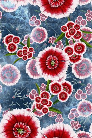 花卉印花华亿平台图片