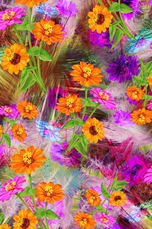 罂粟花印花华亿平台图片