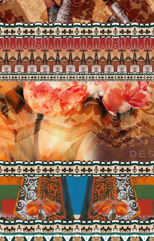 波西米亚印花华亿平台图片