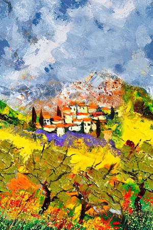 油画印花华亿平台图片