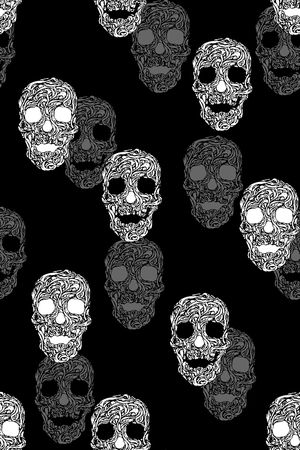 骷髅头印花华亿平台图片