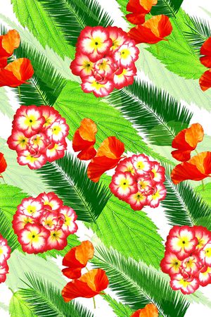 女士裙装花卉印花华亿平台图片