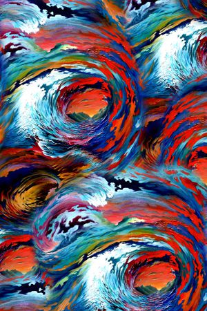 抽象印花华亿平台图片