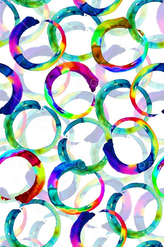 水彩花卉服装印花华亿平台图片