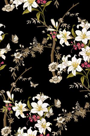 花卉印花华亿平台图片