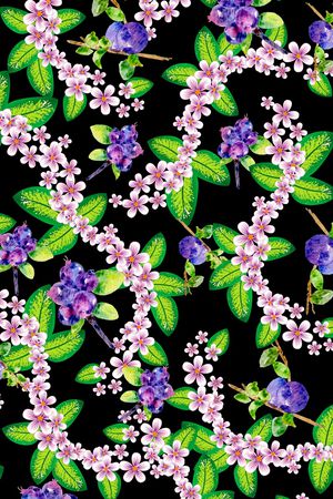 罂粟花印花华亿平台图片