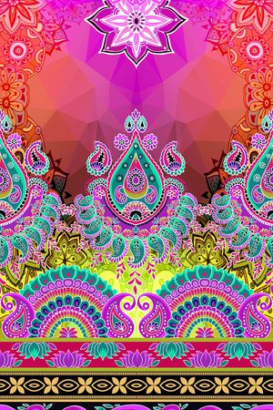 佩斯利印花华亿平台图片