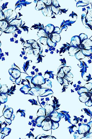 中国风印花华亿平台图片