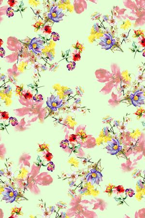 水墨印花华亿平台图片