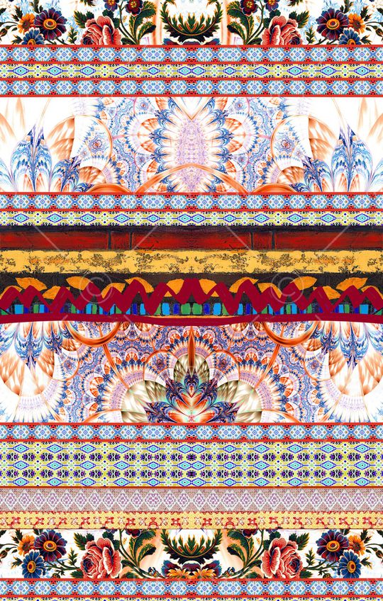 波西米亚印花华亿平台图片