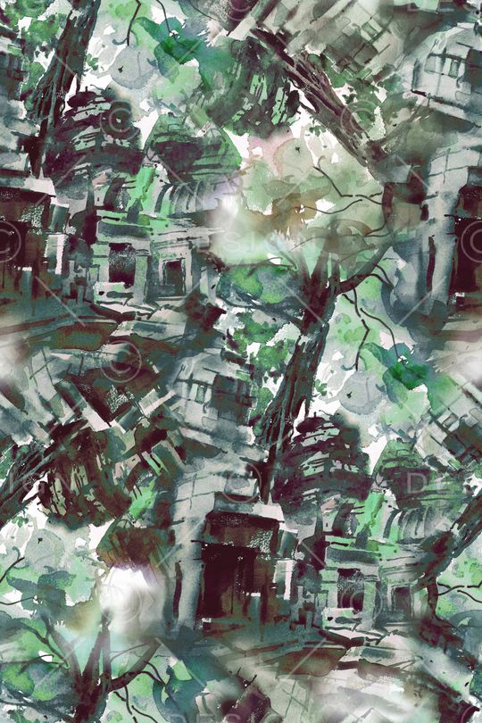 国画花印花华亿平台图片