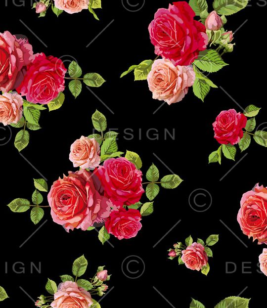 玫瑰印花华亿平台图片