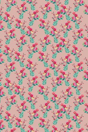 小碎花印花华亿平台图片