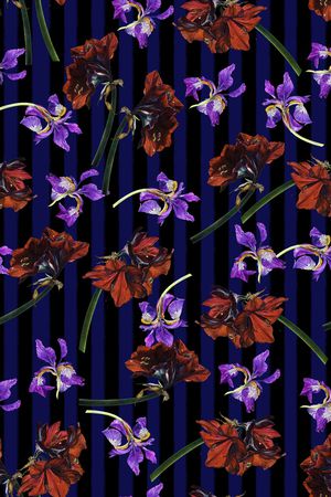 黑白条纹印花华亿平台图片