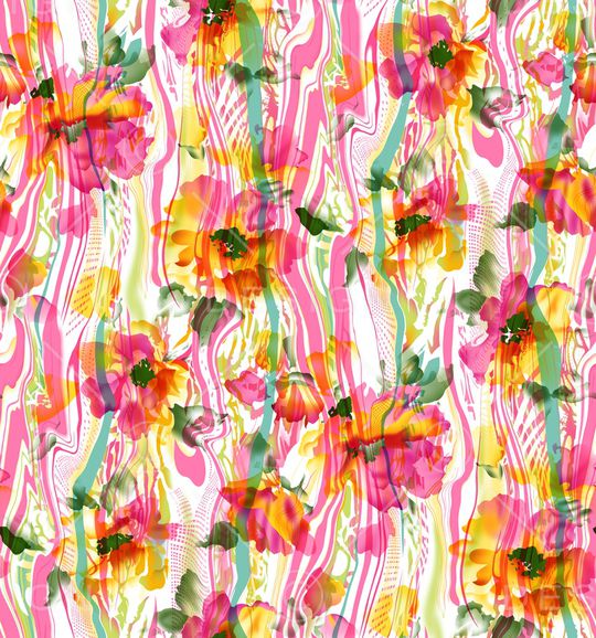 乱花印花华亿平台图片