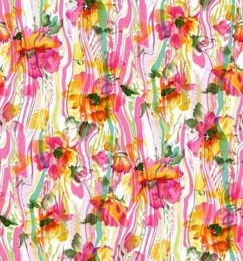 乱花印花华亿平台图片