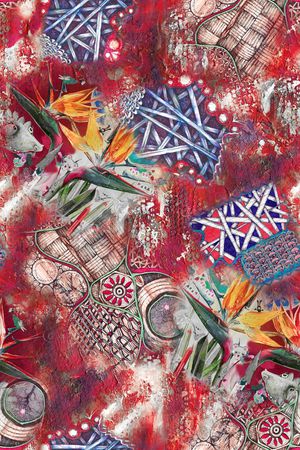 抽象印花华亿平台图片