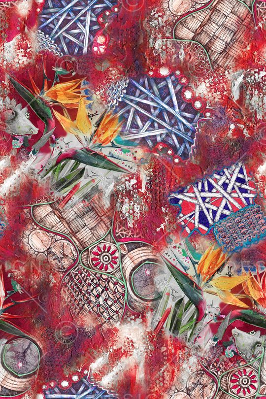 抽象印花华亿平台图片