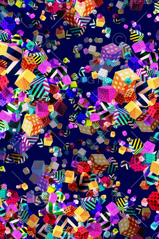 抽象印花华亿平台图片