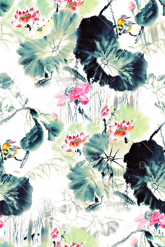 国画花印花华亿平台图片