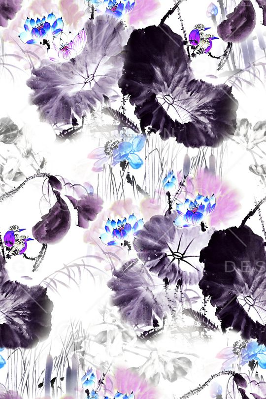 国画花印花华亿平台图片