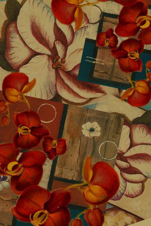 花卉印花华亿平台图片