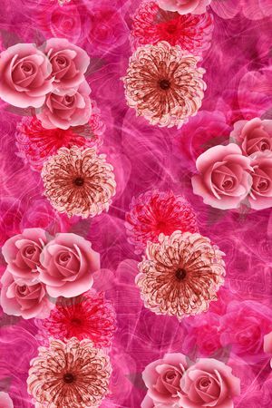 牡丹印花华亿平台图片