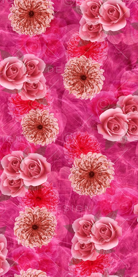 牡丹印花华亿平台图片