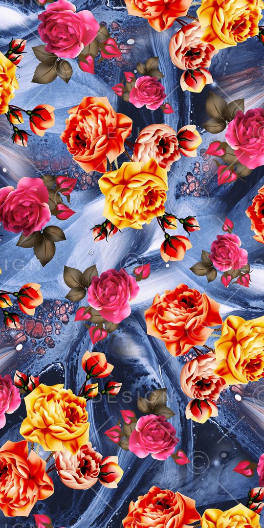 玫瑰印花华亿平台图片