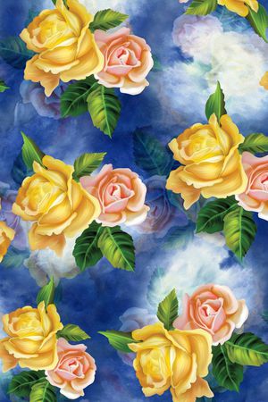 玫瑰印花华亿平台图片