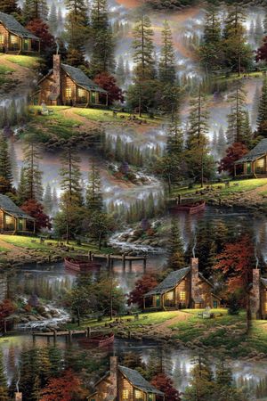 风景印花华亿平台图片