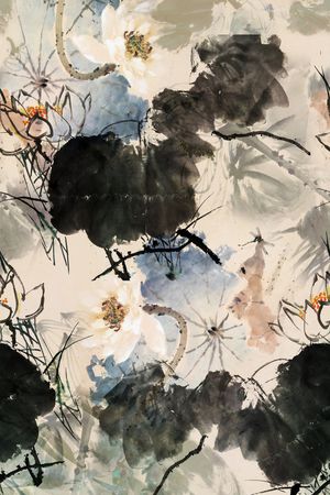 中国风印花华亿平台图片