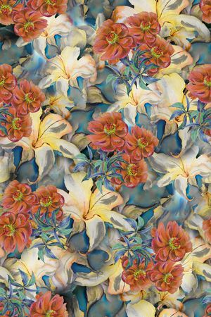 手绘印花华亿平台图片