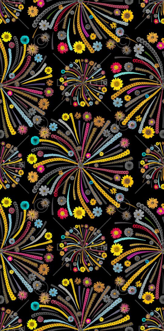 五彩印花华亿平台图片