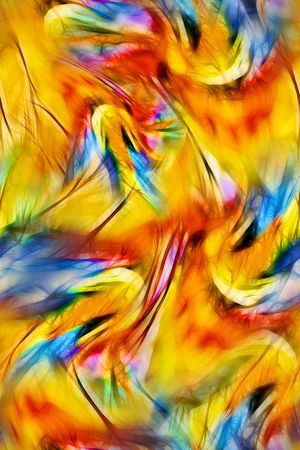 抽象水彩印花华亿平台图片