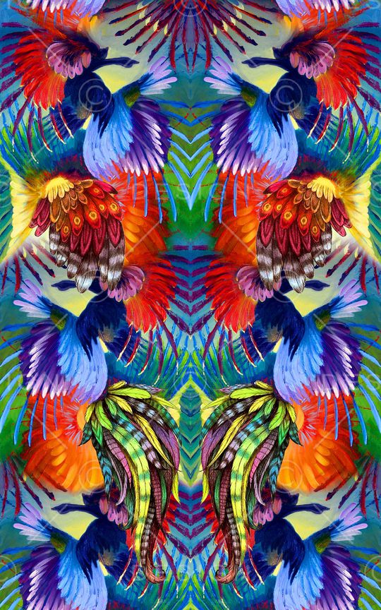 羽毛印花华亿平台图片