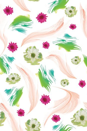 845729-羽毛与花1