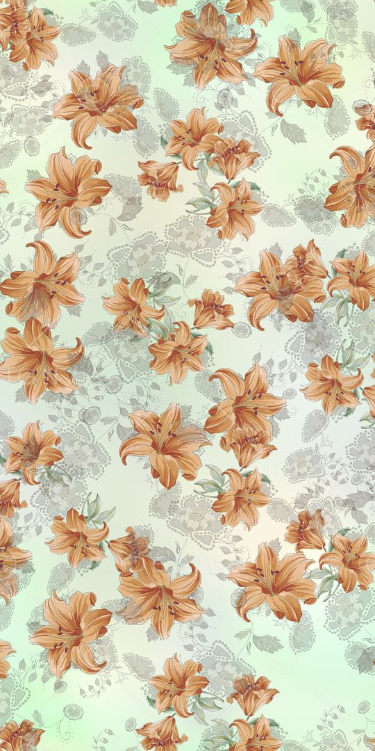 百合花印花华亿平台图片