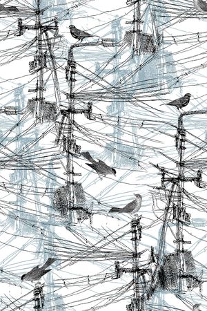 抽象纹理印花华亿平台图片