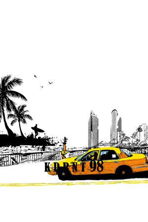 椰子树印花华亿平台图片