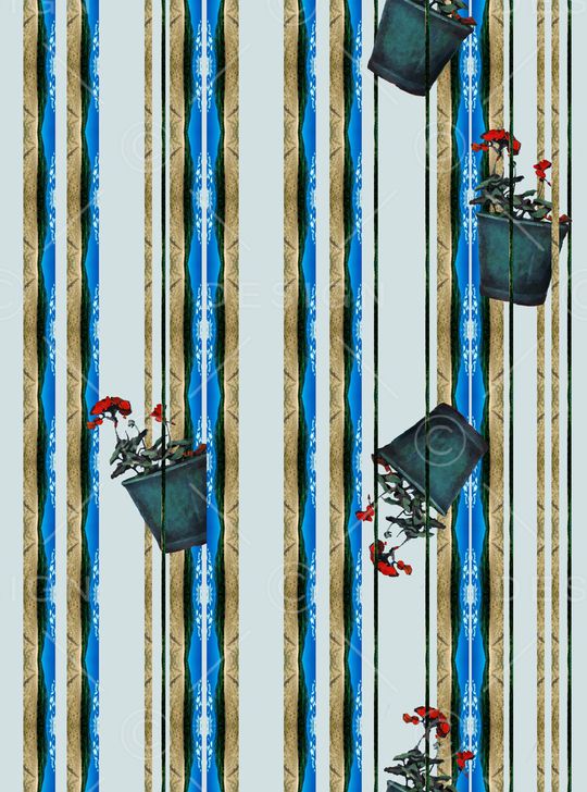 条纹印花华亿平台图片